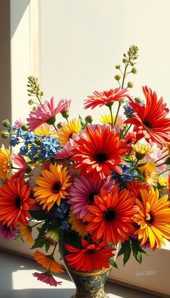 oil painting flowers