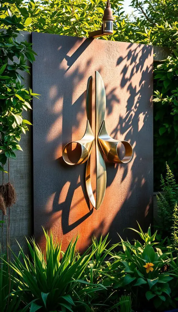 outdoor metal wall art