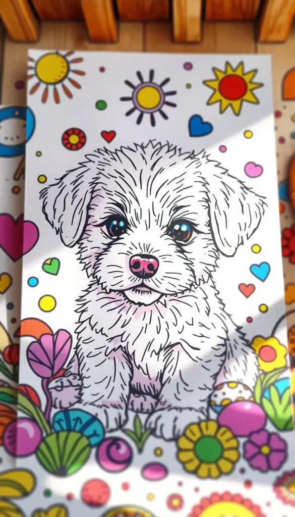 puppy coloring pages