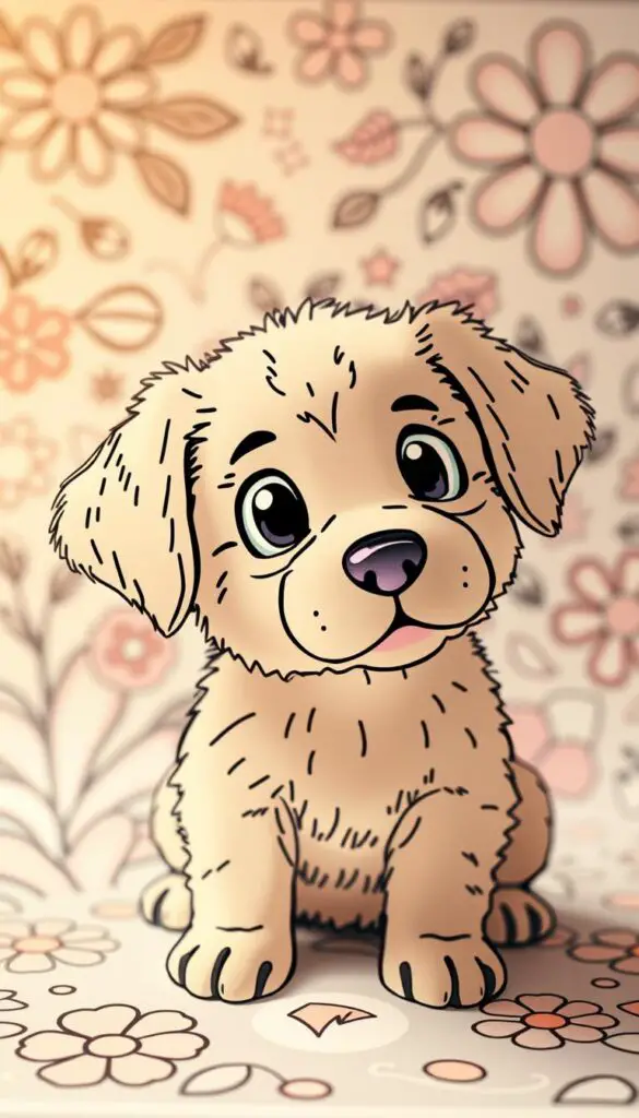 puppy coloring pages