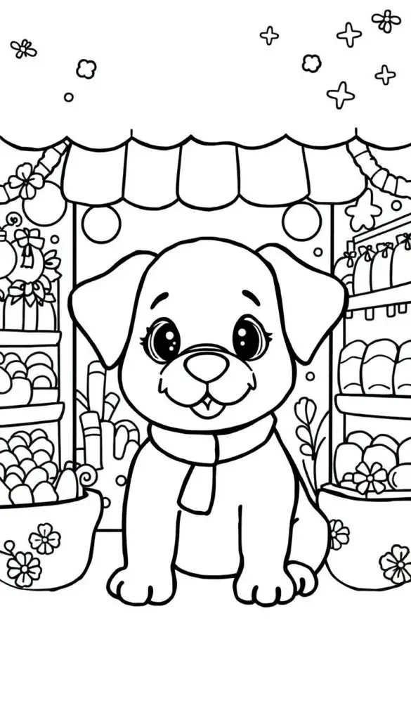 puppy coloring pages