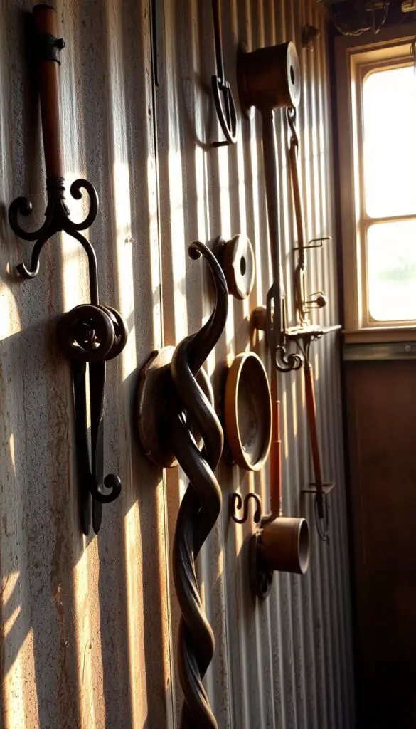rustic metal wall art