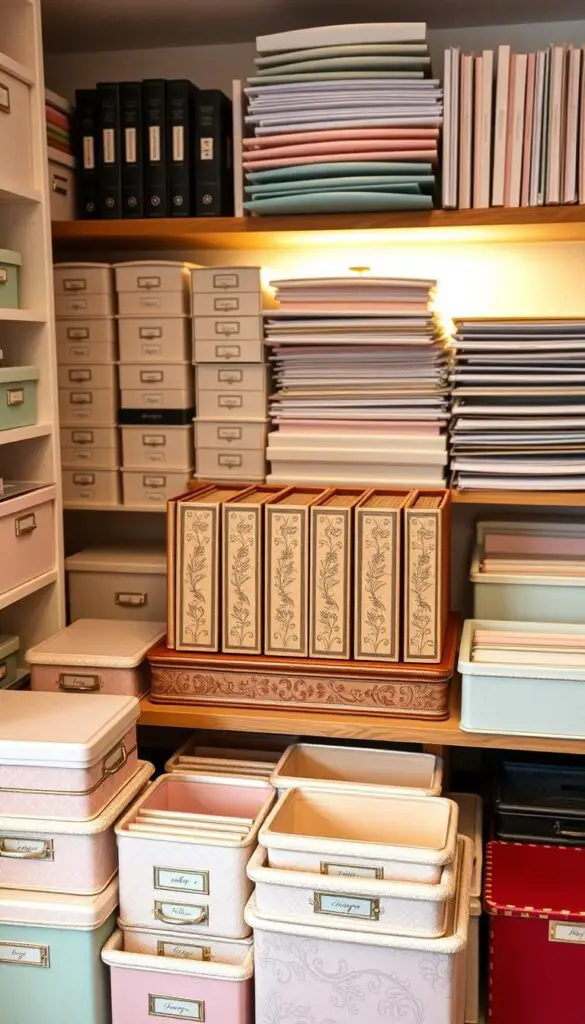 scrapbook storage