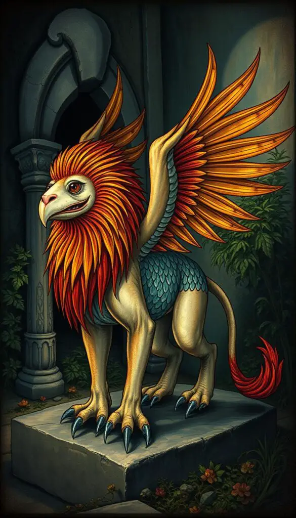 weird medieval art animal