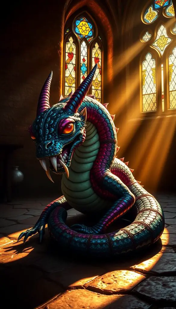weird medieval art animal