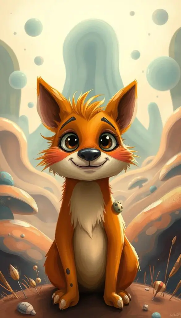 whimsical animal drawing