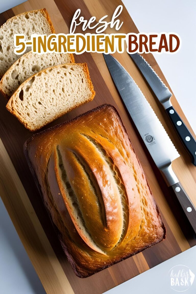 Wondering how to make bread with 5 ingredients? This simple recipe requires no yeast, just flour, buttermilk, baking powder, and a few other staples. Whether you’re making it as garlic bread, cheddar bread, or the classic version, this quick recipe will make you look like a baking pro. Perfect for beginners! #breadrecipe #5ingredientbread #homemadebread #easybread