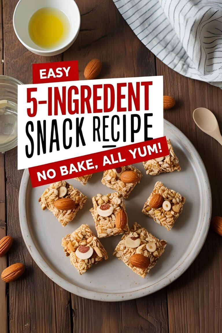 Delicious no-bake 5-ingredient snack recipe perfect for healthy snacking, meal prep, and guilt-free indulgence.