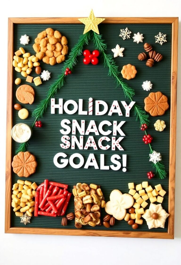Christmas tree snack board with cheeses, fruits, and nuts for the holidays.