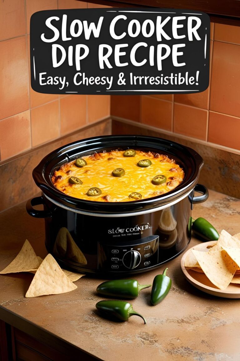 A cheesy, bubbling slow cooker dip perfect for game day or parties, served hot in a crockpot with chips on the side.