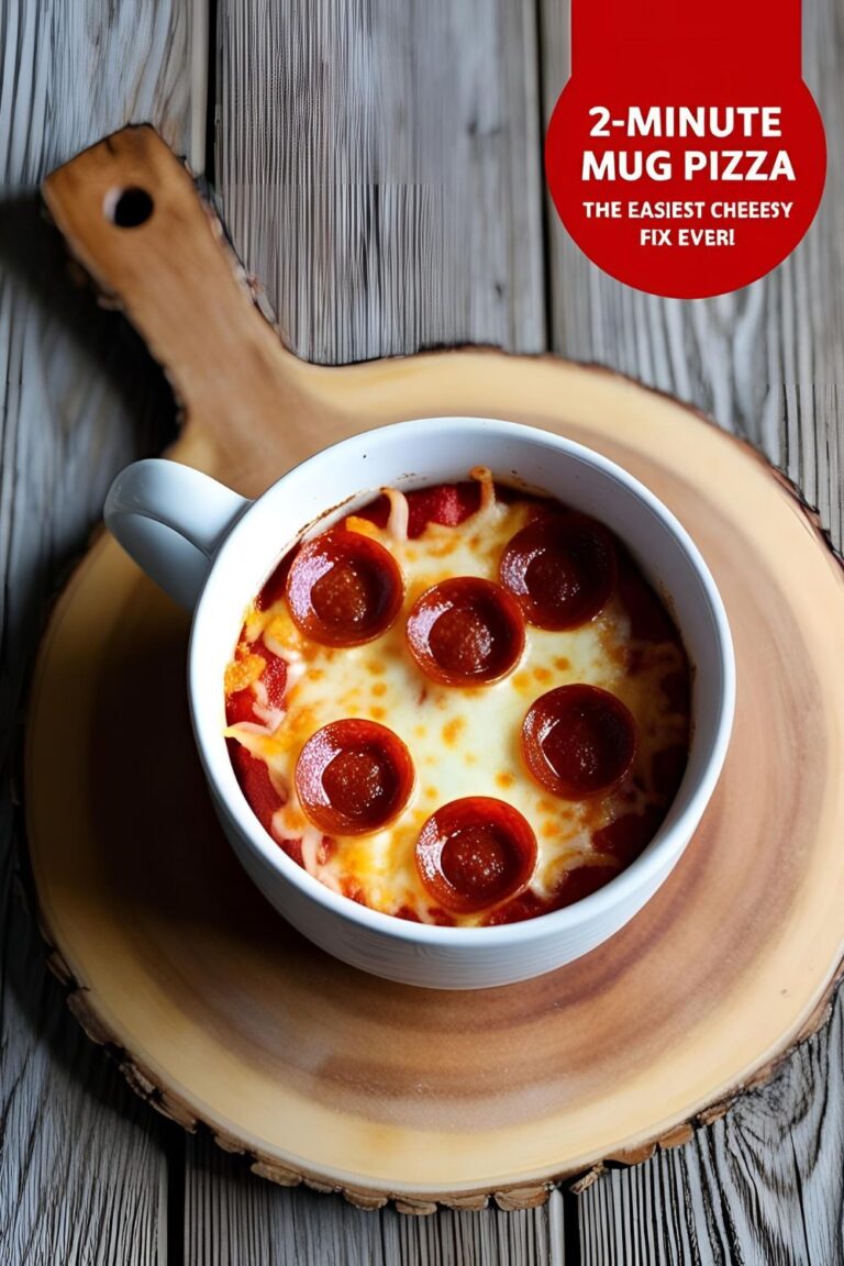 Mug Pizza Madness: The 2-Minute Recipe That’ll Ruin Delivery Forever