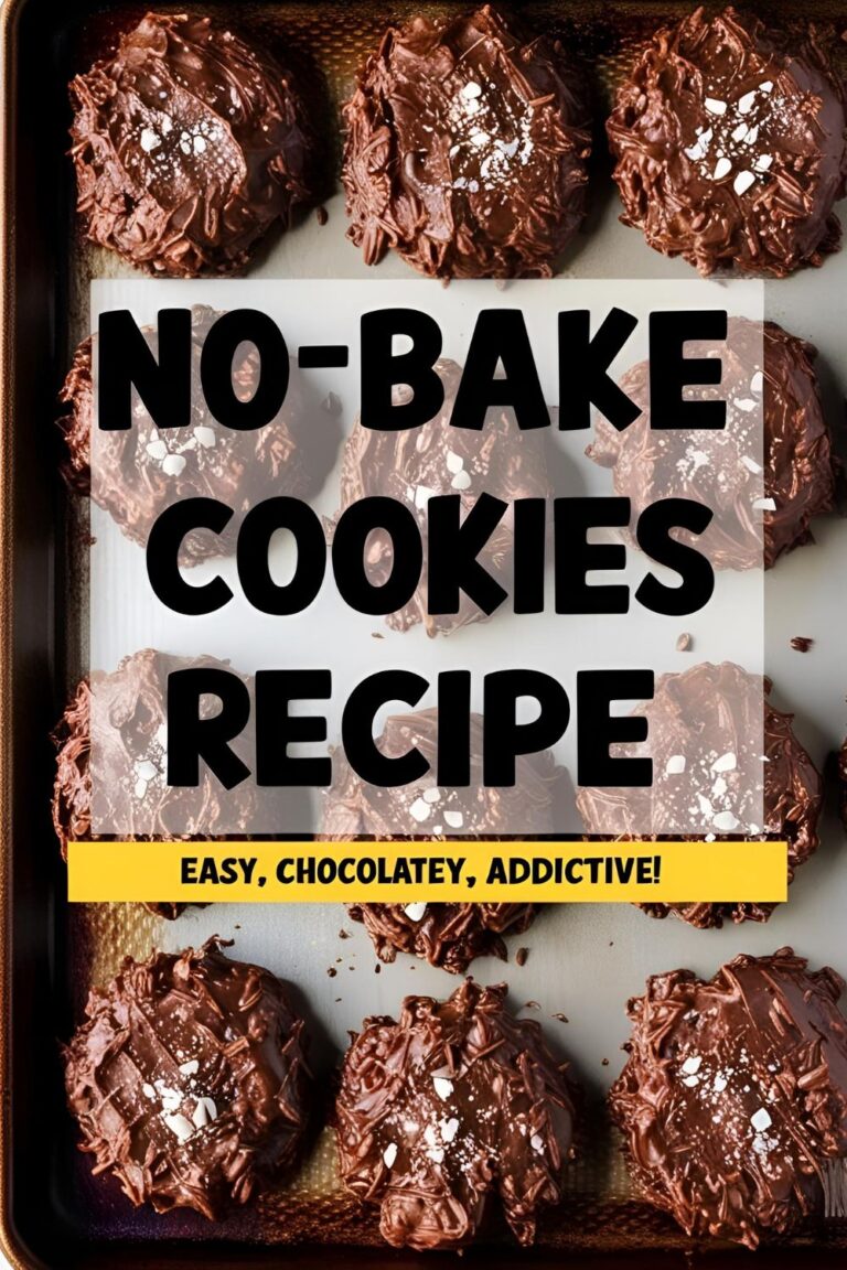 Craving something sweet and easy? This no-bake cookies recipe is quick, chocolatey, and foolproof—no oven required!