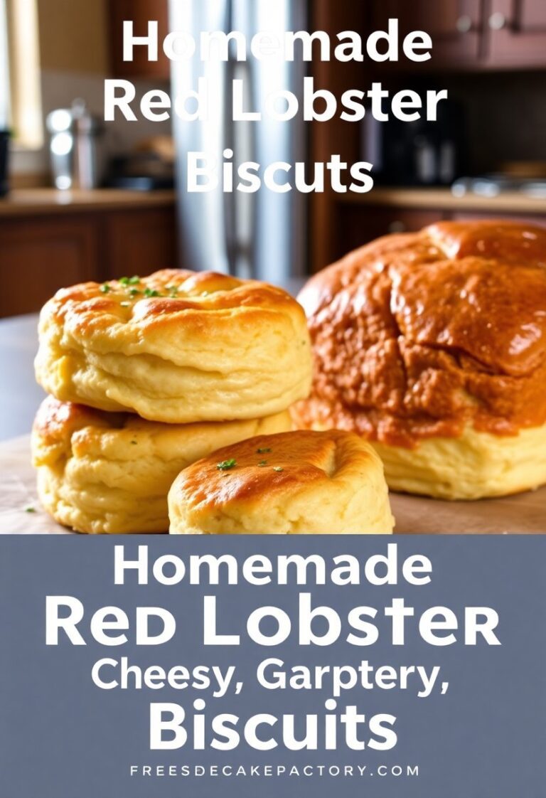 Plate of golden brown homemade Red Lobster biscuits brushed with garlic butter on a rustic kitchen table.