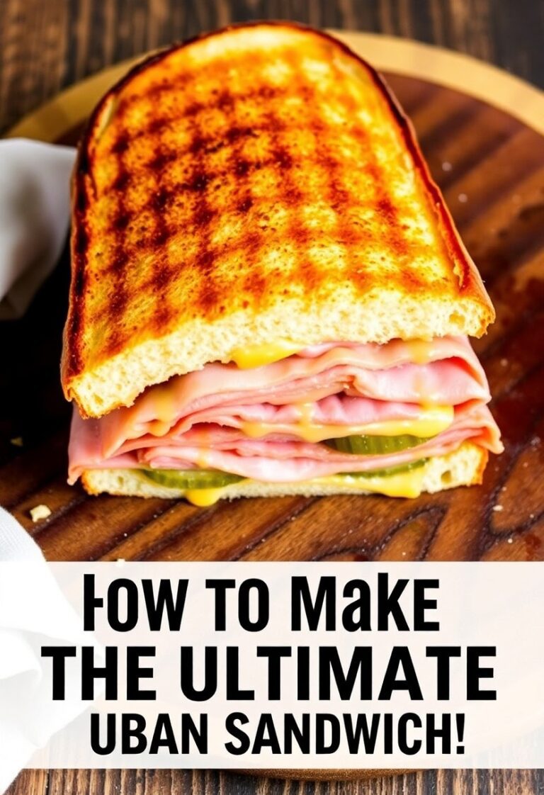 Close-up of a melty Cuban sandwich cut in half, revealing delicious layers of meat, cheese, and pickles.