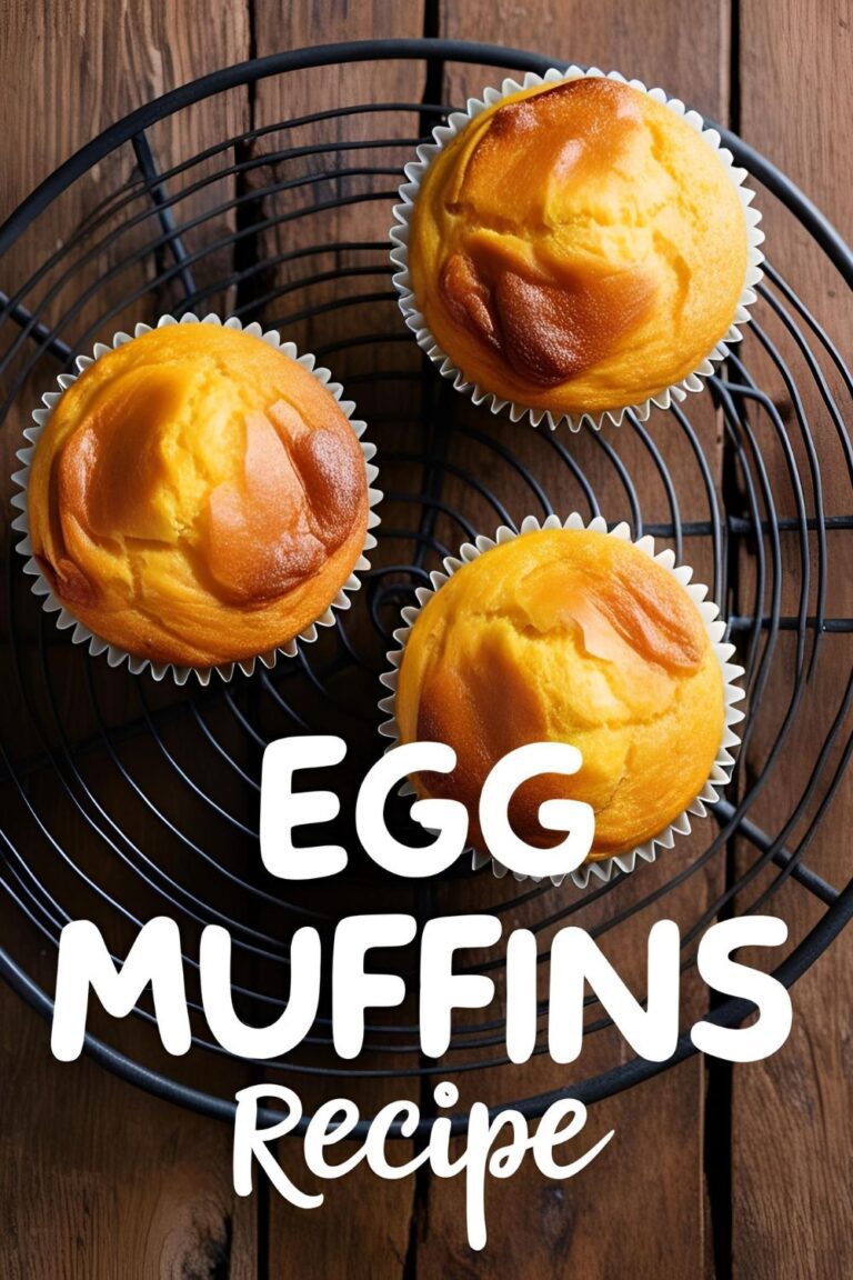 Cheesy baked egg muffins cooling in muffin tin on wooden counter