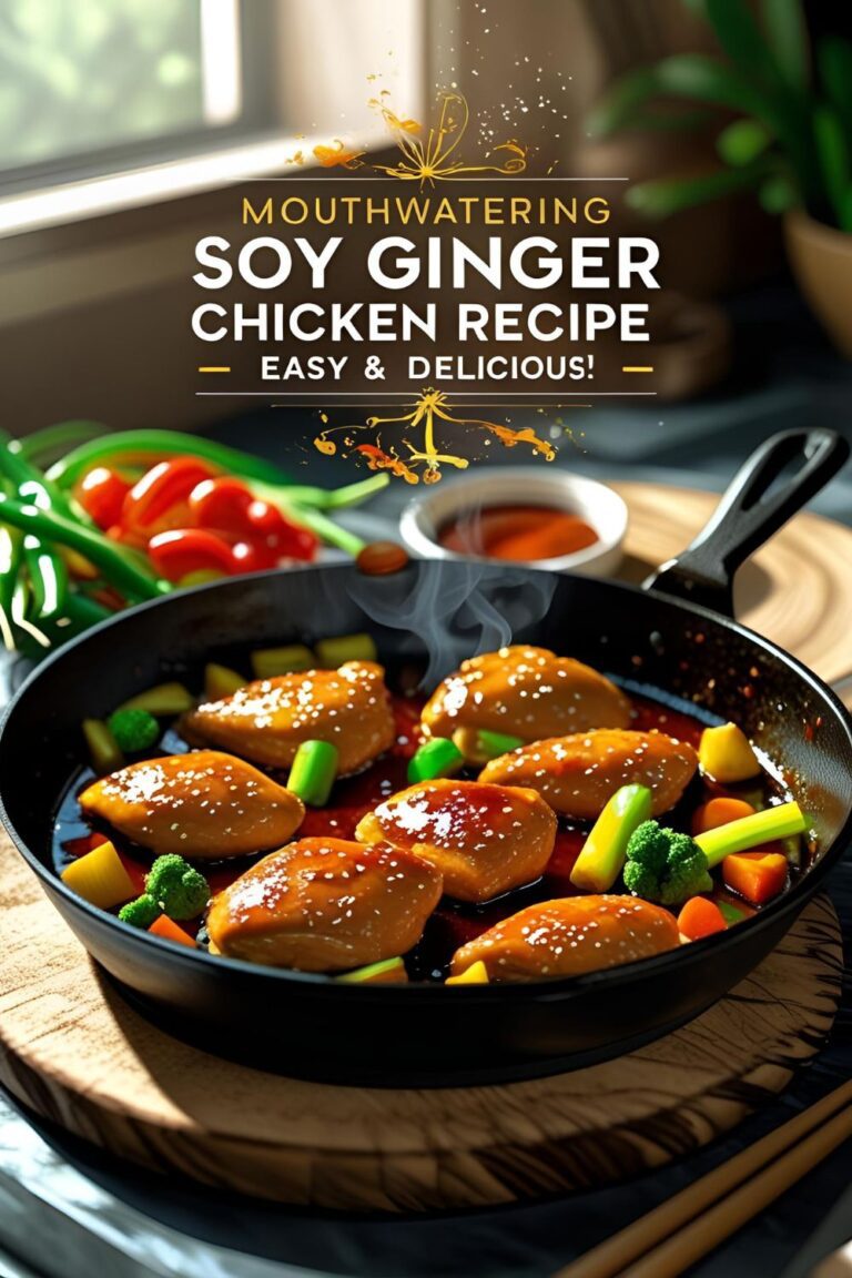 "Easy Soy Ginger Chicken Recipe – Perfect for Weeknight Dinners"