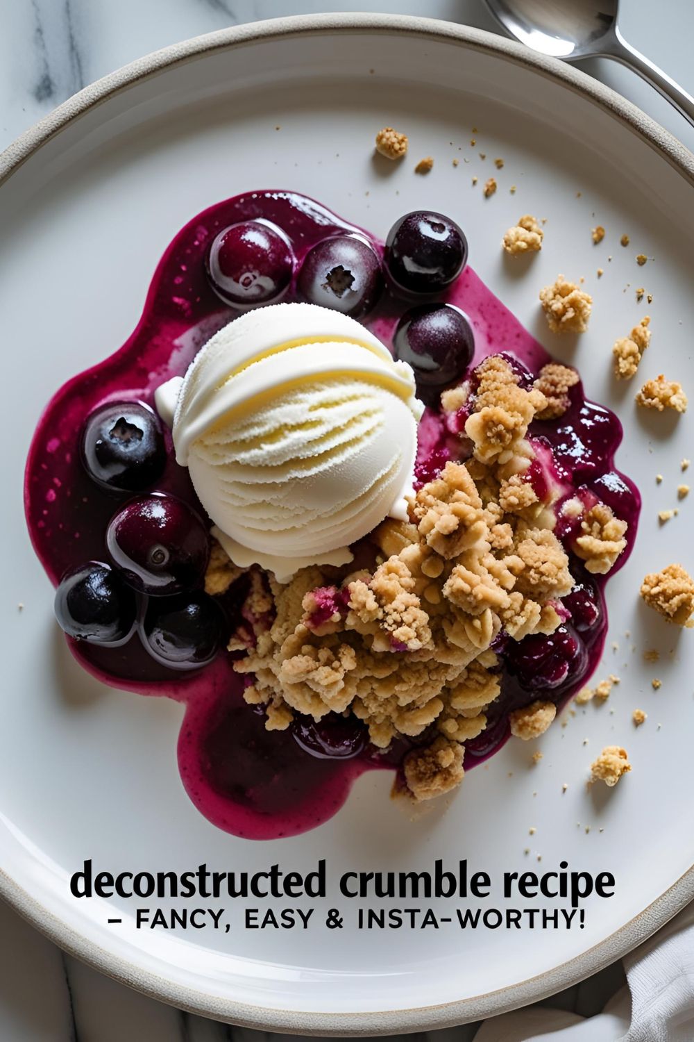 "A beautifully plated deconstructed tiramisu featuring mascarpone cream, espresso-soaked ladyfingers, and cocoa dusting on a white ceramic plate."