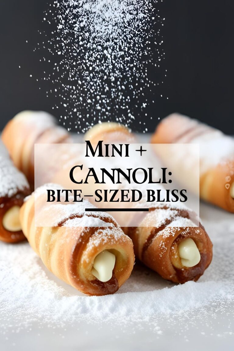 Plate of mini cannoli with powdered sugar and chocolate chips.