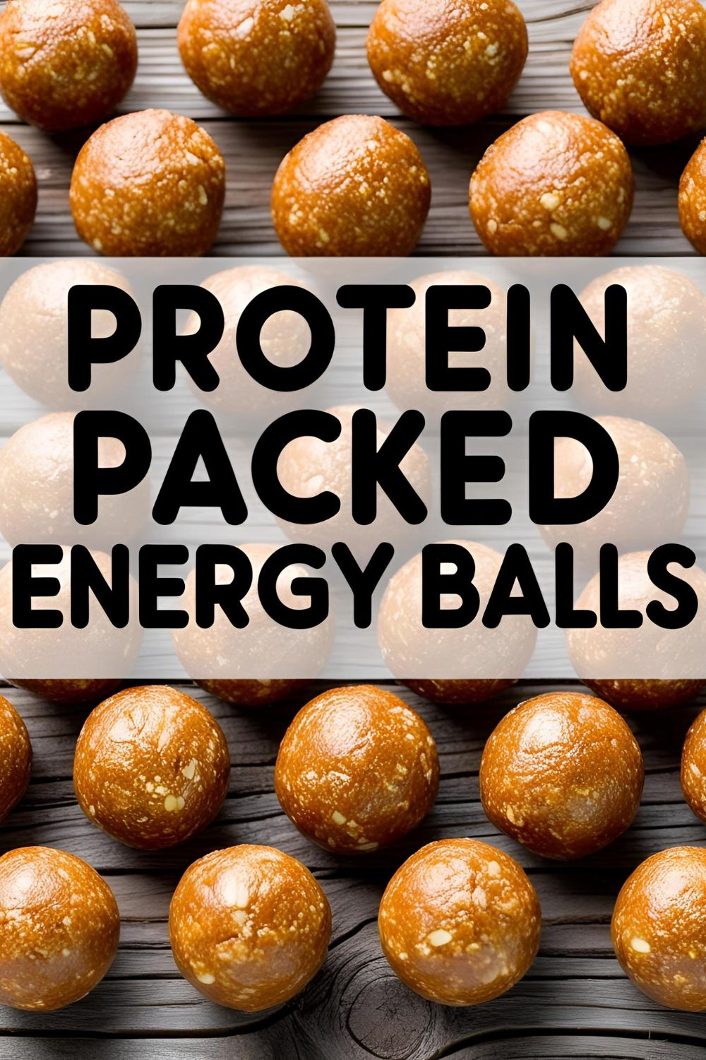 A plate of no-bake protein-packed energy balls with oats and peanut butter.