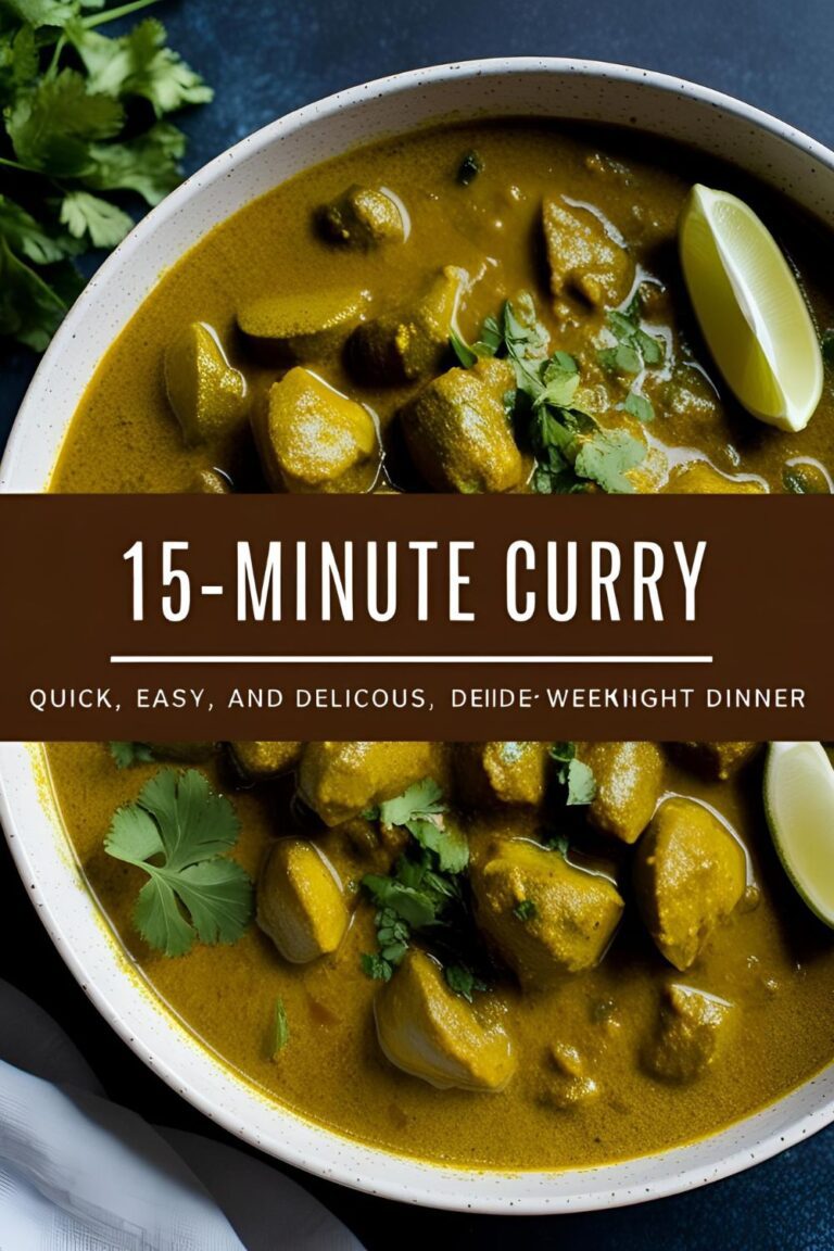 Bowl of creamy 15-minute curry garnished with fresh cilantro.
