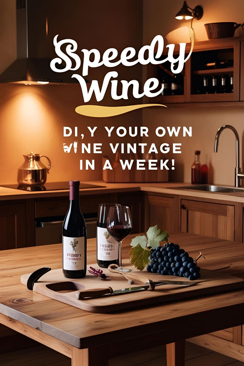 A glass of rich homemade wine with a deep hue, showcasing the simplicity of DIY winemaking.