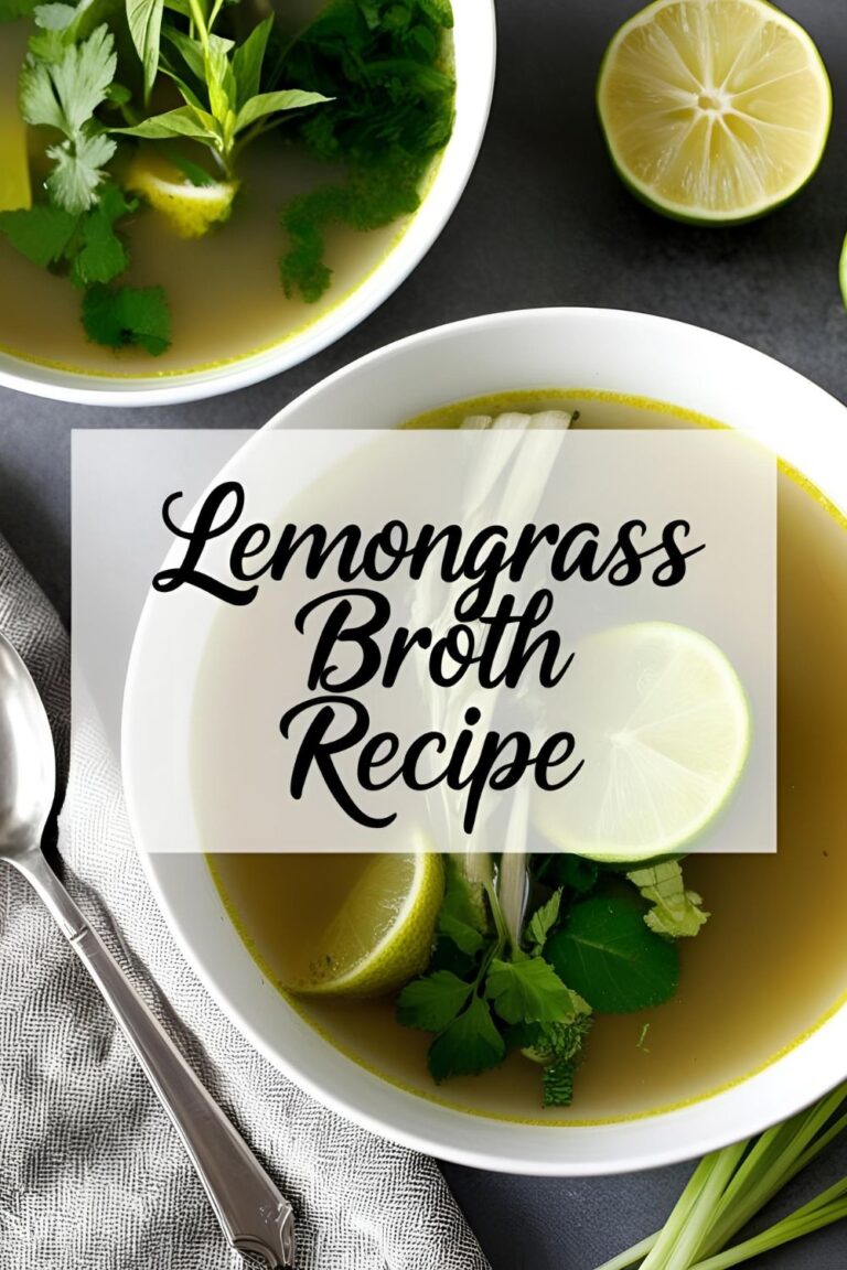 🍋 Lemongrass Broth Recipe: A Zesty, Comforting Soup Base