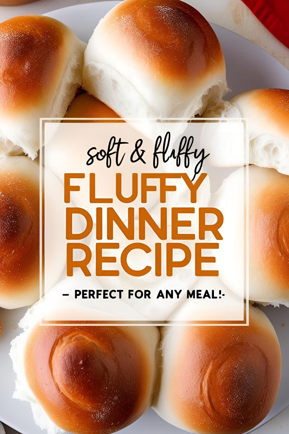 Freshly baked soft and fluffy dinner rolls in a basket.