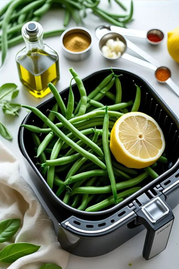 Garlic parmesan green beans ready to serve