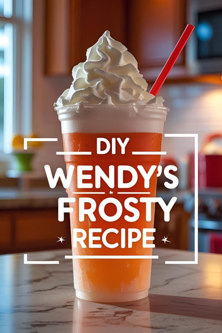 Close-up of creamy chocolate-vanilla Frosty topped with whipped cream in a clear cup.