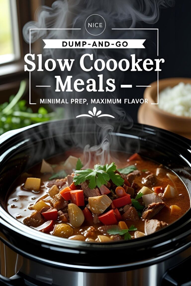 Hearty slow cooker chili bubbling in a crock pot with cheese and cilantro toppings.