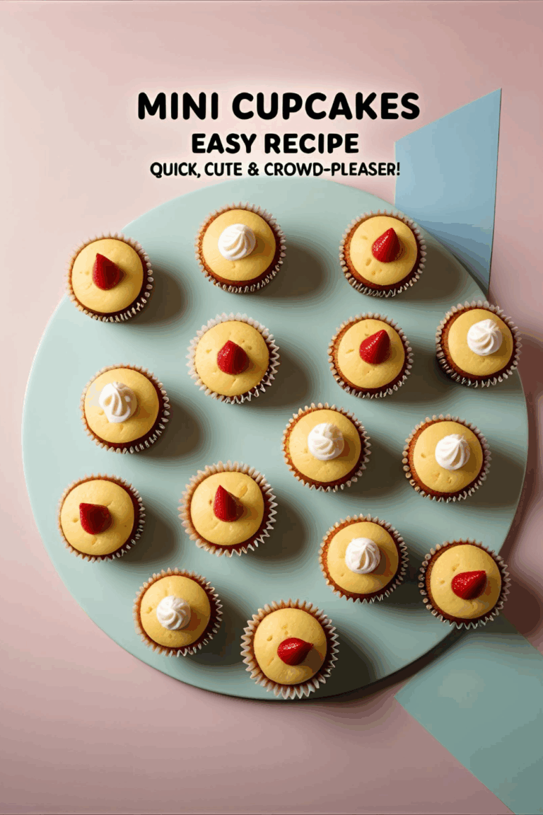 A batch of colorful frosted mini cupcakes arranged on a plate, perfect for parties or snacking