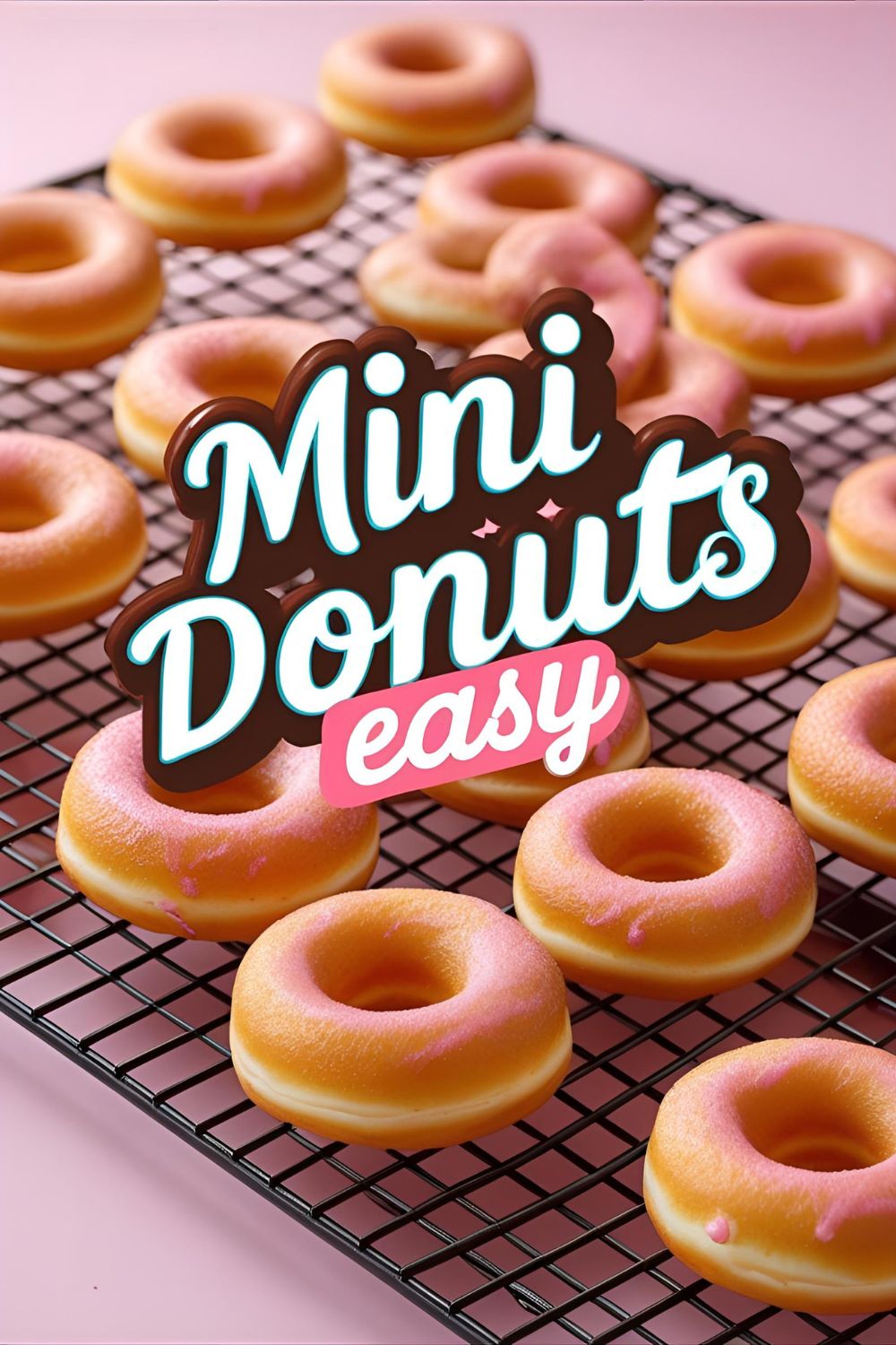 Golden oven-baked mini donuts dusted with cinnamon sugar.