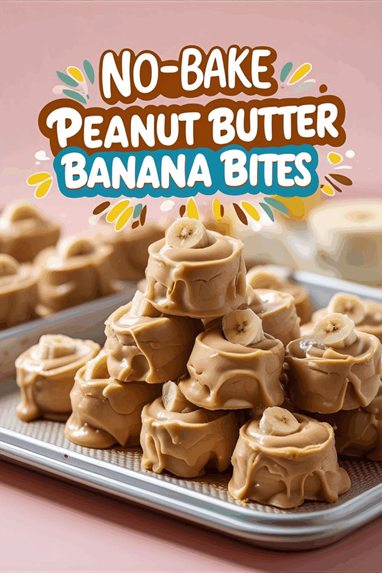 No‑Bake Peanut Butter Banana Bites Recipe | Easy Healthy Snack Idea Every Foodie Loves