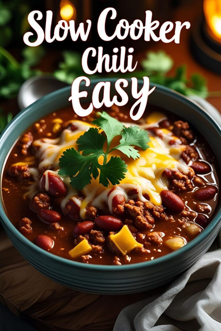 Bowl of rich chili topped with cheese and cilantro