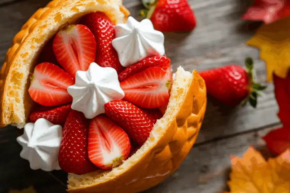 assembled strawberry shortcake