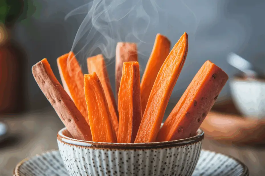How to cook sweet potatoes air fryer