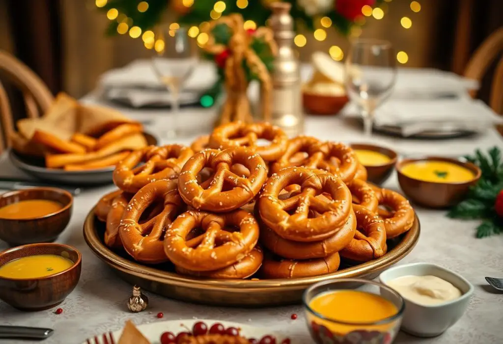 how to serve soft pretzels at a party