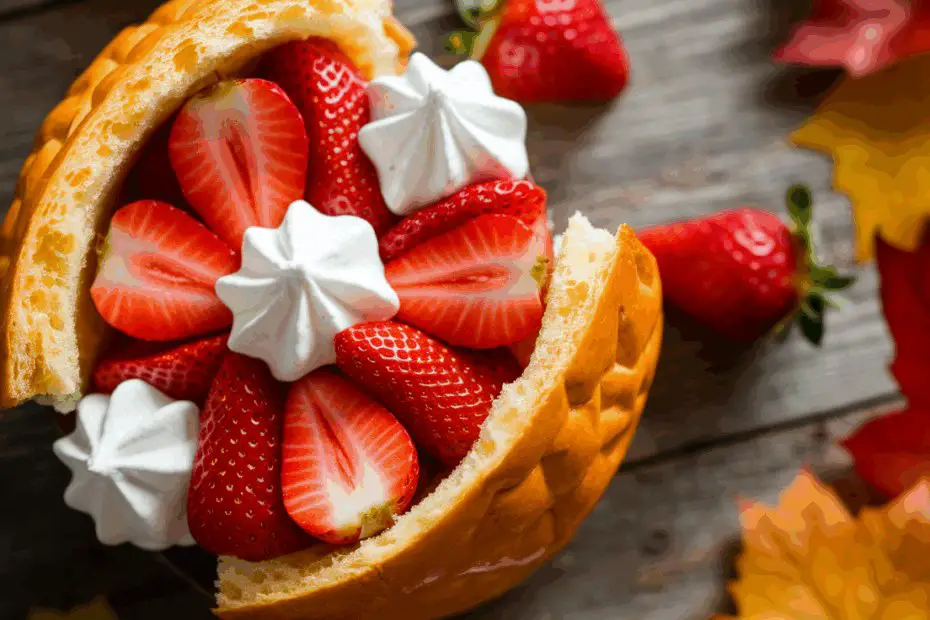 assembled strawberry shortcake