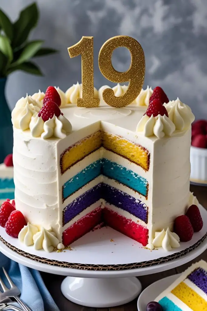 19 Birthday Cake Layered Design