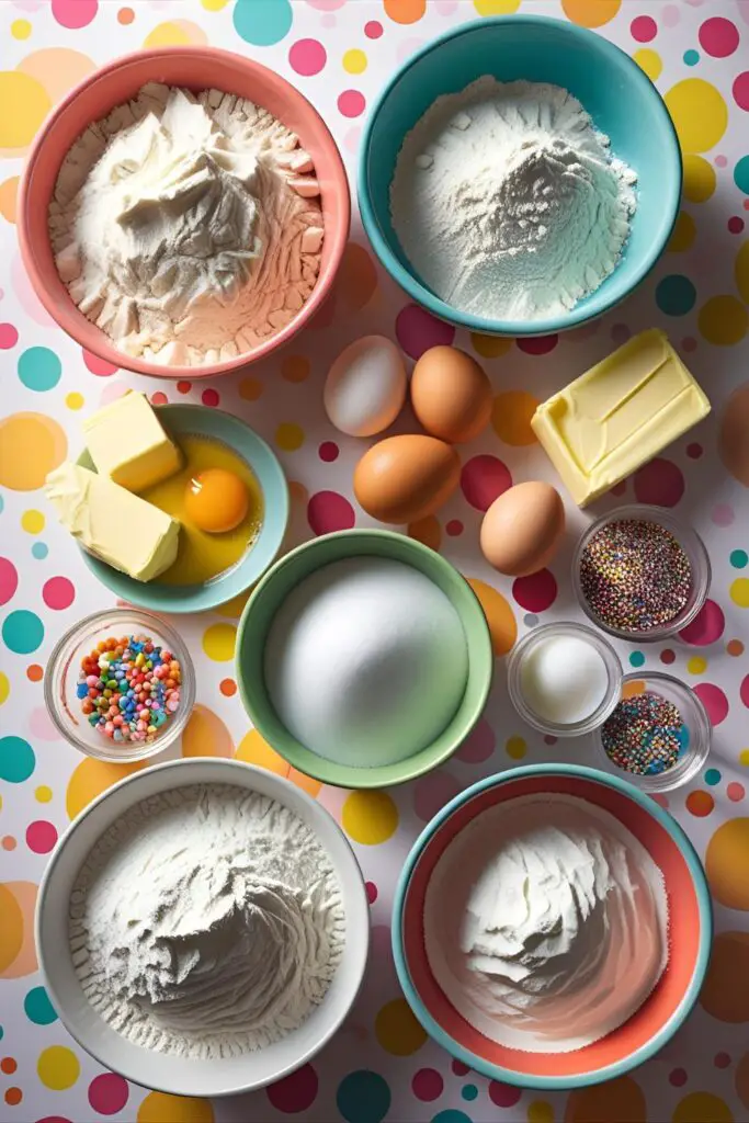  Top-down view of “20” sprinkle design on frosted cake