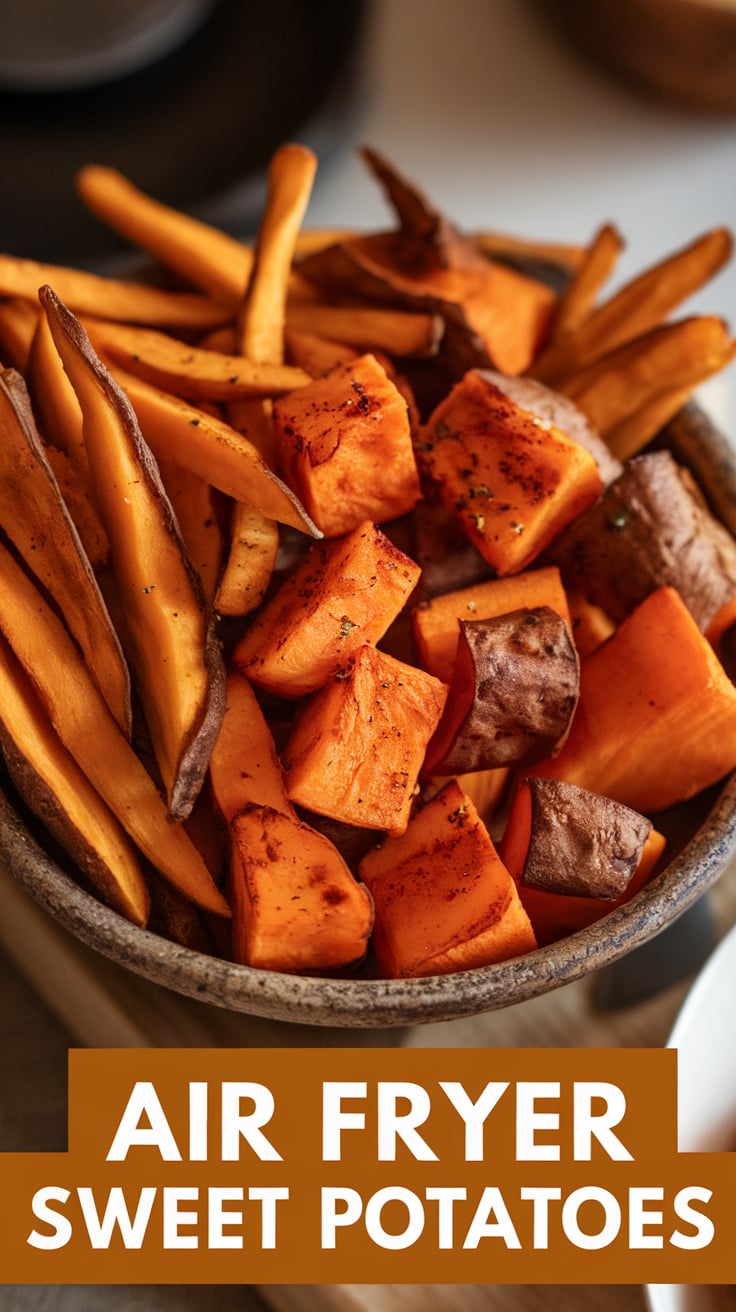 AIR FRYER SWEET POTATOES