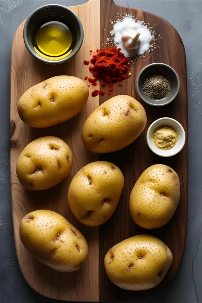 Gesunde Air Fryer Pommes mit Dip auf Teller