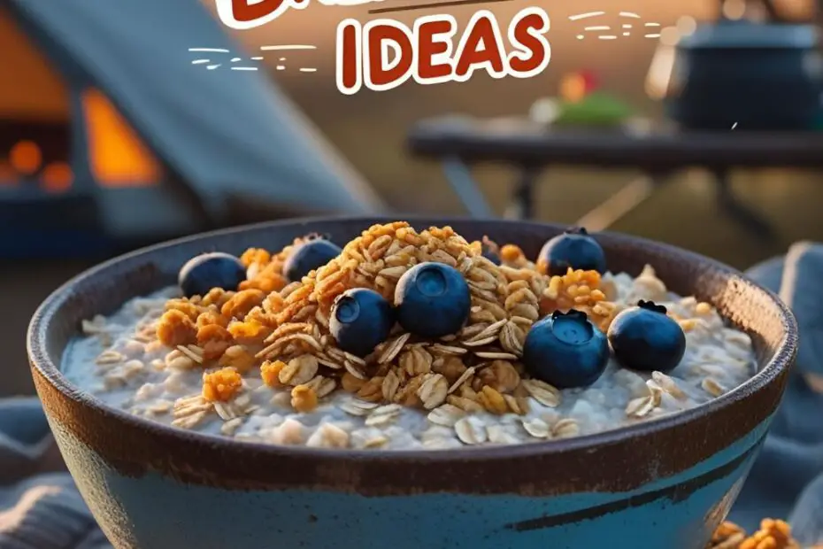 Colorful yogurt bowl with berries, granola, and chia seeds