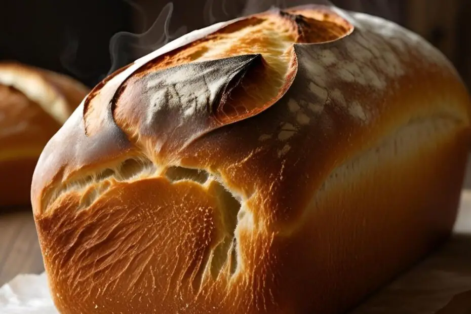 Soft homemade sandwich bread loaf sliced on wooden board