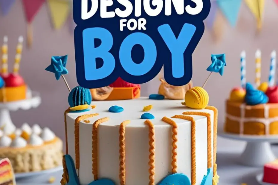 Cool DIY Cake Designs for Boy Birthday