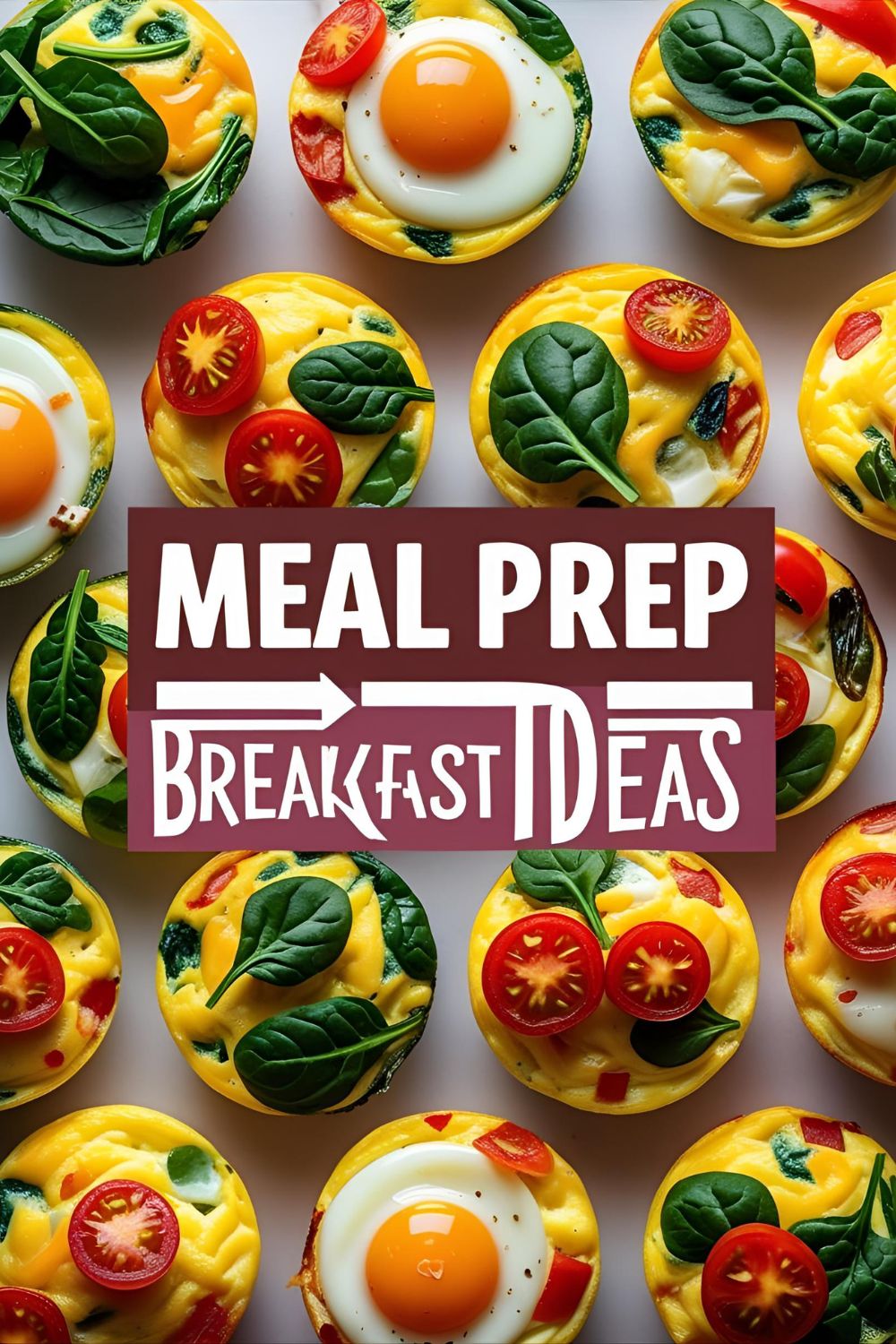 Colorful veggie egg muffins in storage container