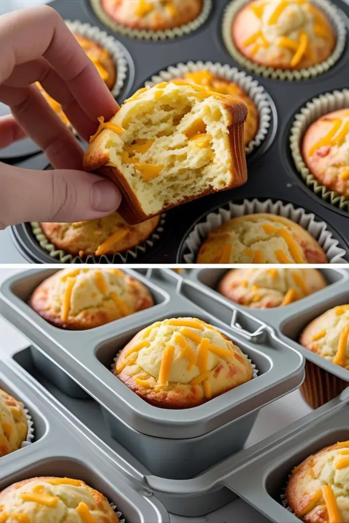 Single egg muffin with veggies on wooden board