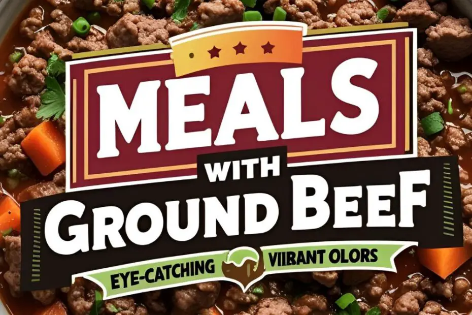 Hearty ground beef dish with bright veggies in a bowl