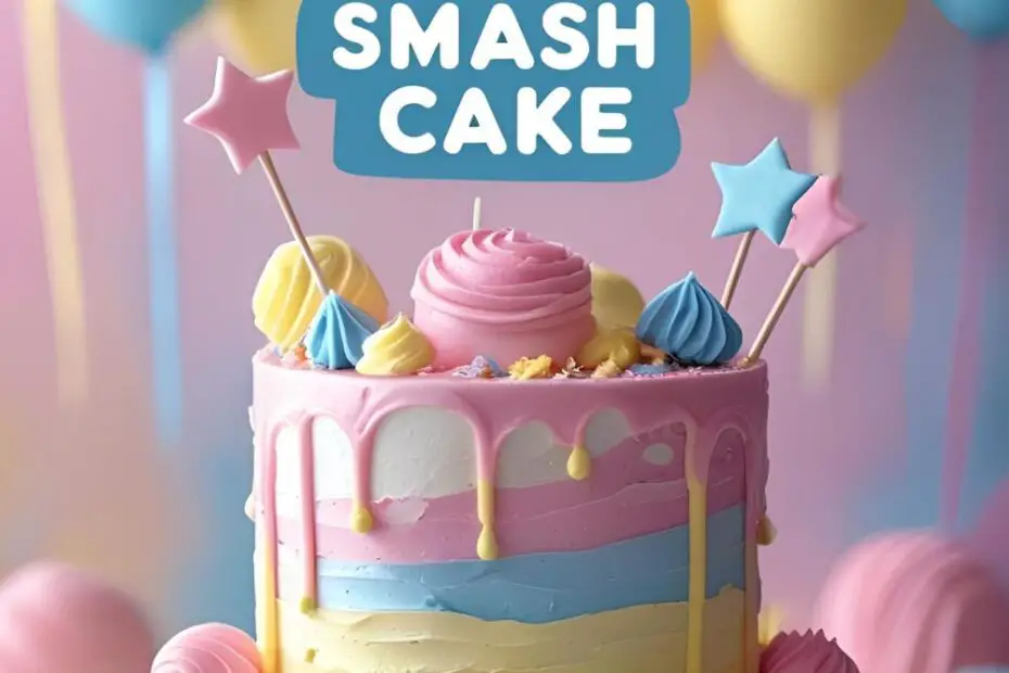 First Birthday Smash Cake Tutorial for Baby