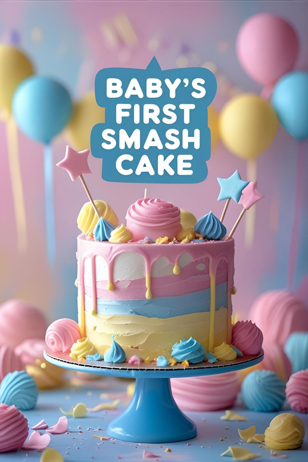 First Birthday Smash Cake Tutorial for Baby